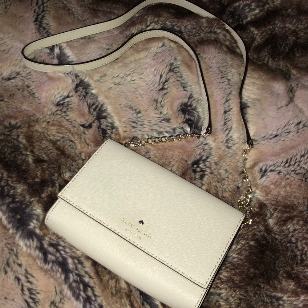 KATE SPADE BEIGE/CREAM CROSSBODY